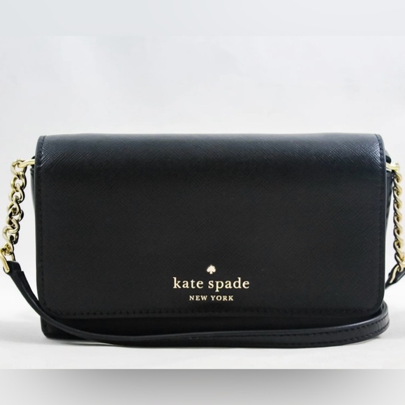 kate spade Handbags - kate spade Black Crossbody with Gold Chain NWT